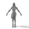 游戏女性人物-角色人体-角色-VR/AR模型-3D城
