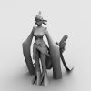 赤壁女舞者-角色人体-角色-VR/AR模型-3D城