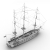 Tall sailing model-船舶-其它-VR/AR模型-3D城