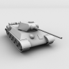 T34-85坦克-汽车-军事汽车-VR/AR模型-3D城