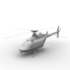贝尔407直升机-飞机-直升机-VR/AR模型-3D城