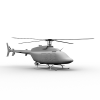 贝尔407直升机-飞机-直升机-VR/AR模型-3D城