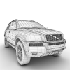 Volvo XC90-汽车-suv-VR/AR模型-3D城