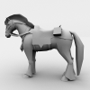 马坐骑-角色人体-角色-VR/AR模型-3D城