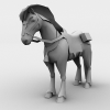马坐骑-角色人体-角色-VR/AR模型-3D城