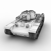 KV-1S Tank-汽车-军事汽车-VR/AR模型-3D城