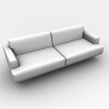 双人沙发-家居-沙发-VR/AR模型-3D城