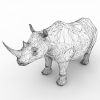 犀牛-动植物-哺乳动物-VR/AR模型-3D城