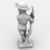 男孩雕塑-文体生活-艺术品-VR/AR模型-3D城