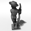 男孩雕塑-文体生活-艺术品-VR/AR模型-3D城