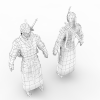 剑三男剑客-角色人体-角色-VR/AR模型-3D城