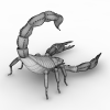 蝎子-动植物-爬行动物-VR/AR模型-3D城