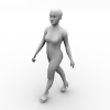 女模特-角色人体-女人-VR/AR模型-3D城