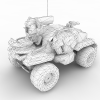 装甲车-汽车-军事汽车-VR/AR模型-3D城