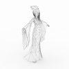 赤壁女艺人-角色人体-角色-VR/AR模型-3D城