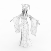 赤壁女艺人-角色人体-角色-VR/AR模型-3D城