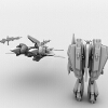 高达-角色人体-角色-VR/AR模型-3D城