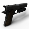 手枪 pistol 1911-VR/AR模型-3D城