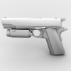 手枪 pistol 1911-VR/AR模型-3D城