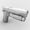 手枪 pistol 1911-VR/AR模型-3D城