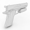 手枪 pistol 1911-VR/AR模型-3D城