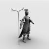 赤壁女艺人-角色人体-角色-VR/AR模型-3D城