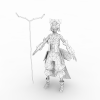 赤壁女艺人-角色人体-角色-VR/AR模型-3D城