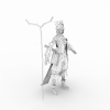 赤壁女艺人-角色人体-角色-VR/AR模型-3D城
