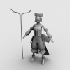 赤壁女艺人-角色人体-角色-VR/AR模型-3D城