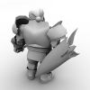 老男人-角色人体-角色-VR/AR模型-3D城