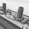 小型游轮-船舶-轮船-VR/AR模型-3D城