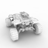 装甲车-汽车-军事汽车-VR/AR模型-3D城
