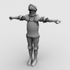 生化危机4Ashly的黄金圣衣-角色人体-角色-VR/AR模型-3D城