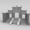 昆仑琼华派山门-建筑-古建筑-VR/AR模型-3D城
