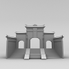昆仑琼华派山门-建筑-古建筑-VR/AR模型-3D城