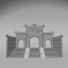 昆仑琼华派山门-建筑-古建筑-VR/AR模型-3D城