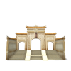 昆仑琼华派山门-建筑-古建筑-VR/AR模型-3D城