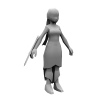 武林外传NPC-角色人体-角色-VR/AR模型-3D城