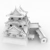 寺院 -建筑-古建筑-VR/AR模型-3D城