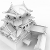 寺院 -建筑-古建筑-VR/AR模型-3D城