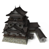 寺院 -建筑-古建筑-VR/AR模型-3D城
