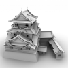 寺院 -建筑-古建筑-VR/AR模型-3D城
