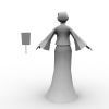 赤壁中年女人-角色人体-角色-VR/AR模型-3D城