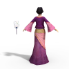 赤壁中年女人-角色人体-角色-VR/AR模型-3D城