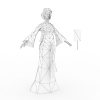 赤壁中年女人-角色人体-角色-VR/AR模型-3D城