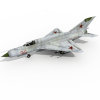 MIG21战斗机-飞机-军事飞机-VR/AR模型-3D城