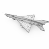 MIG21战斗机-飞机-军事飞机-VR/AR模型-3D城