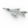 MIG21战斗机-飞机-军事飞机-VR/AR模型-3D城