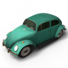 大众甲壳虫-汽车-家用汽车-VR/AR模型-3D城