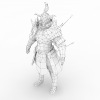 盔甲战士-角色人体-角色-VR/AR模型-3D城